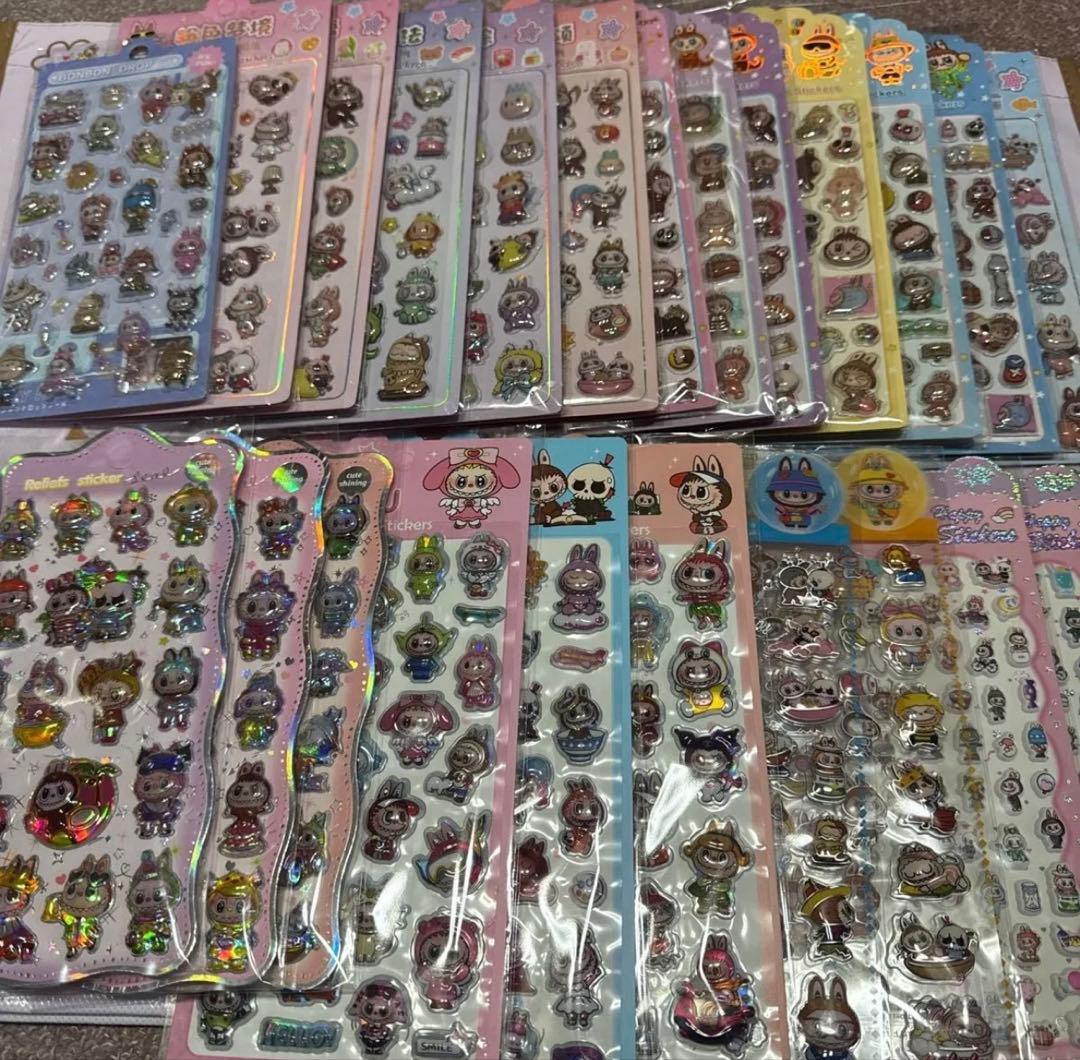 新品　大量　シール まとめ売り　50枚　立体シール　ドロップシール 限定1セット