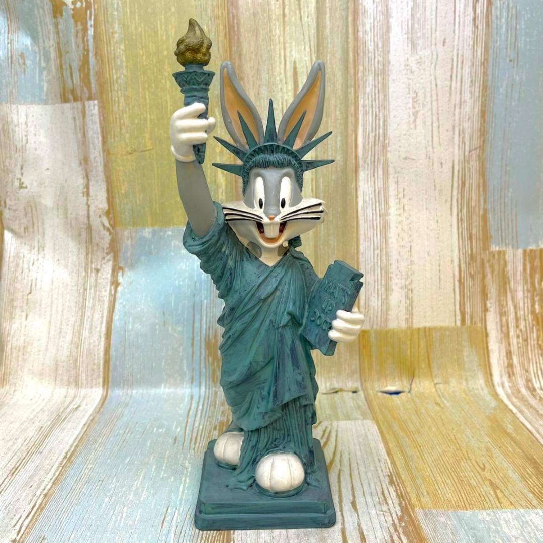 希少★ワーナーブラザーズ バックスバニー 自由の女神像 フィギュア スタチュー