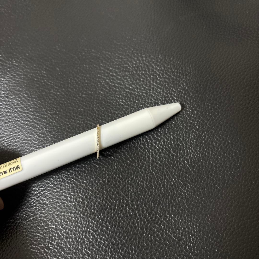 18K リング 0.08ct ダイヤ1粒外れ