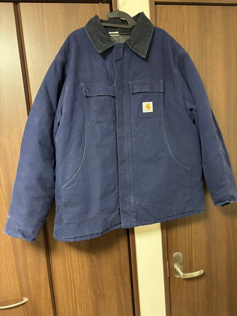 Carhartt カーハート トラディショナルコートダックジャケットネイビー中綿