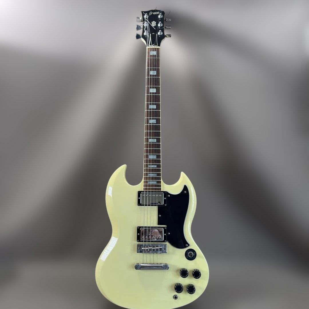 グレコホワイト SGスタイル エレキギター