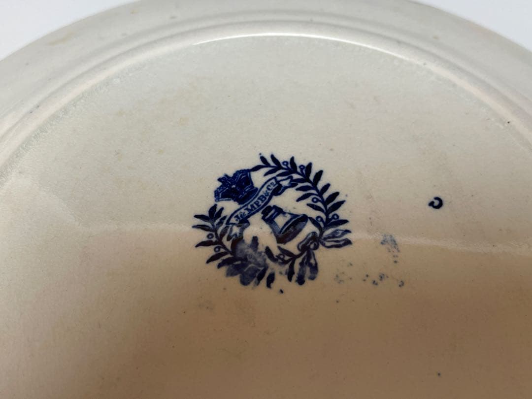 【洋食器】美しいデルフト　アンティーク　皿