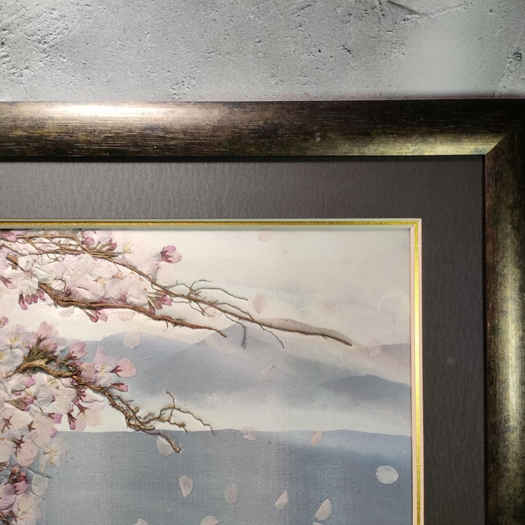 押し花専用額 押し花アート 不思議な花倶楽部 サクラ 風景
