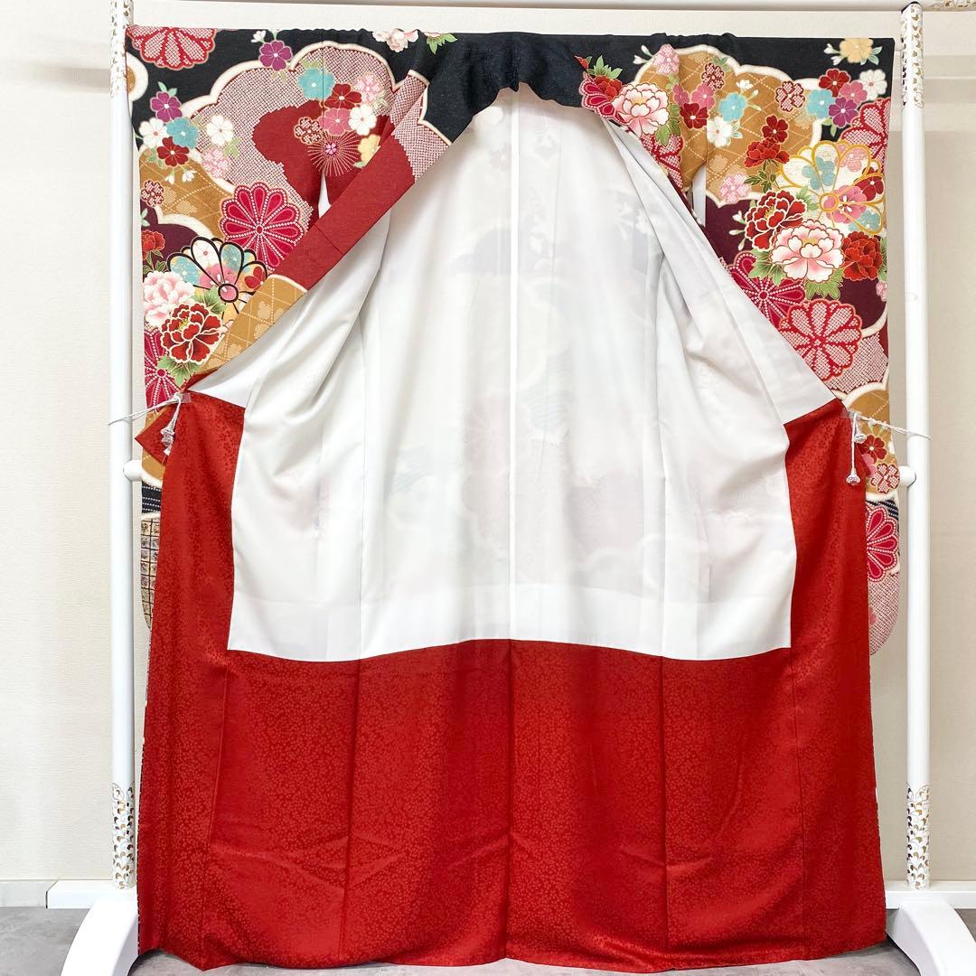 ⭐︎K0831 美品 正絹 振袖 レンタル店放出品 ガード加工 古典柄 11号