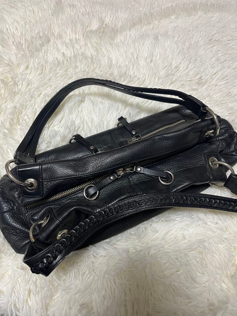 DIANA ダイアナ シボ革 ラムレザー ワンショルダーバッグ Y2K レザー