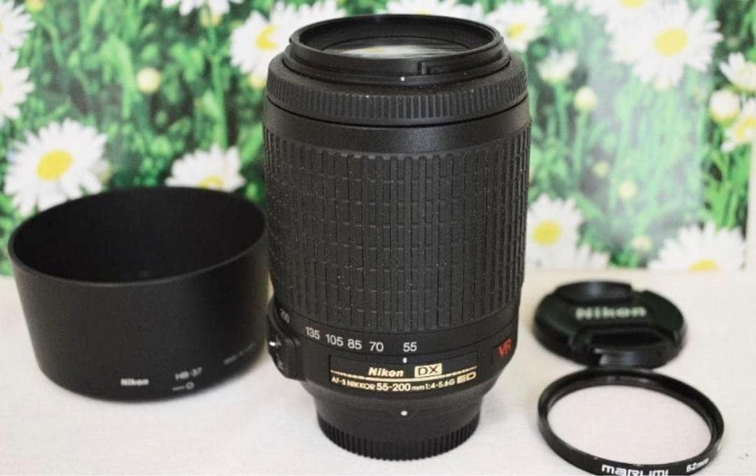 ★ニコンNikon55-200mm★望遠ズームレンズ★手ぶれ補正★