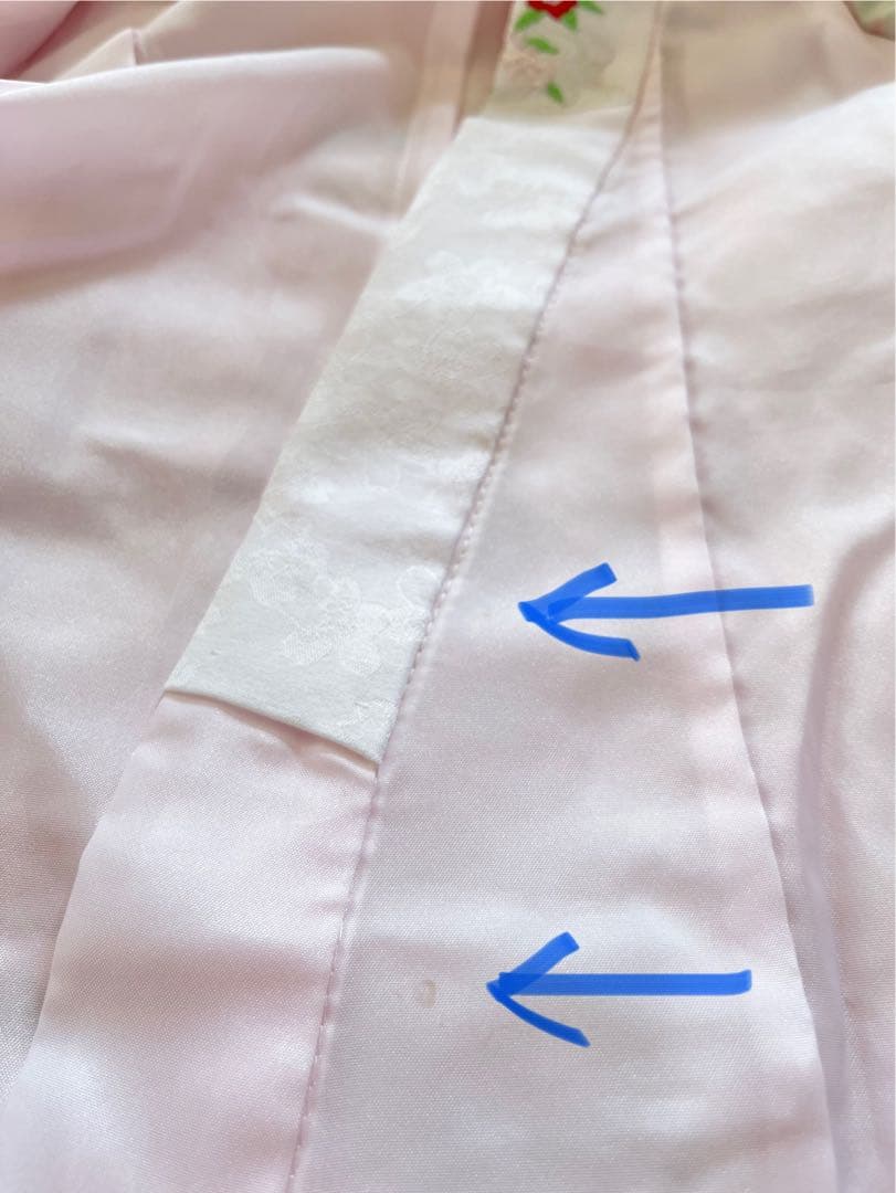 京都花ひめ 七五三 被布着物セット 赤色花柄 3歳華やか絞り風