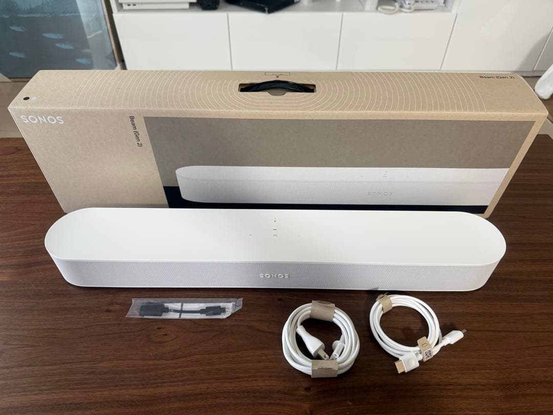 「Sonos Beam Gen 2 ホワイト 美品／箱・付属完備／送料無料」