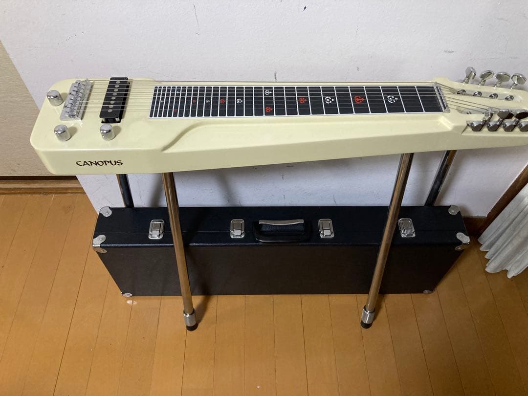 「美品」CANOPUS カノウプス8弦スチールギター　4脚　ケース付