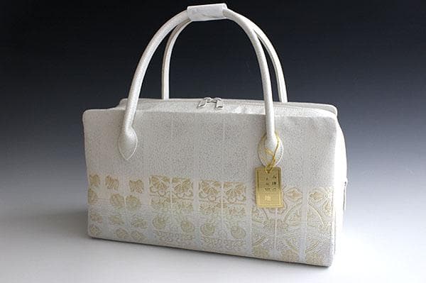 新品未使用 ！！特別セール！！京都 西陣 正絹 帯使用 利休バッグ 25918