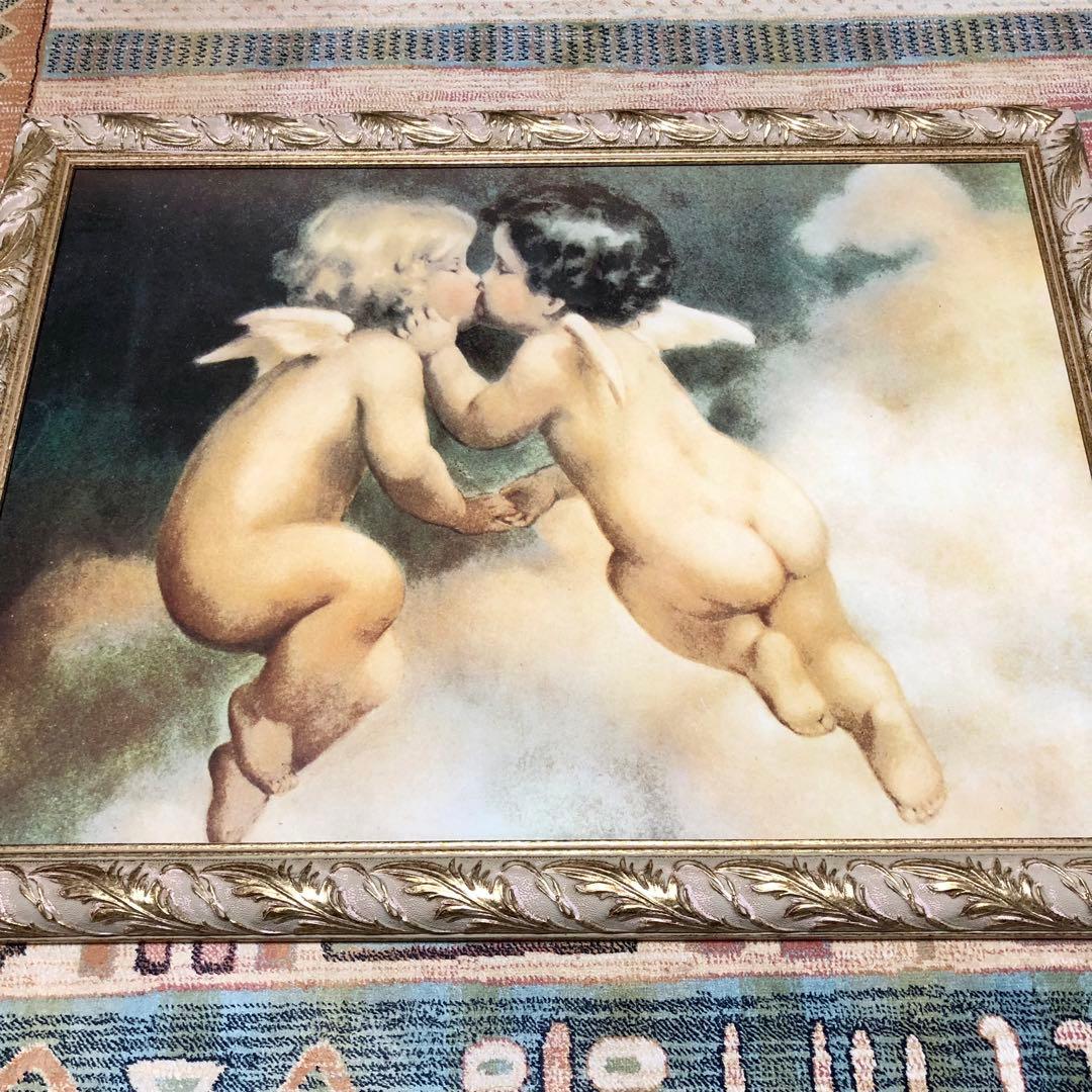 天使のキス アート作品 50x70cm