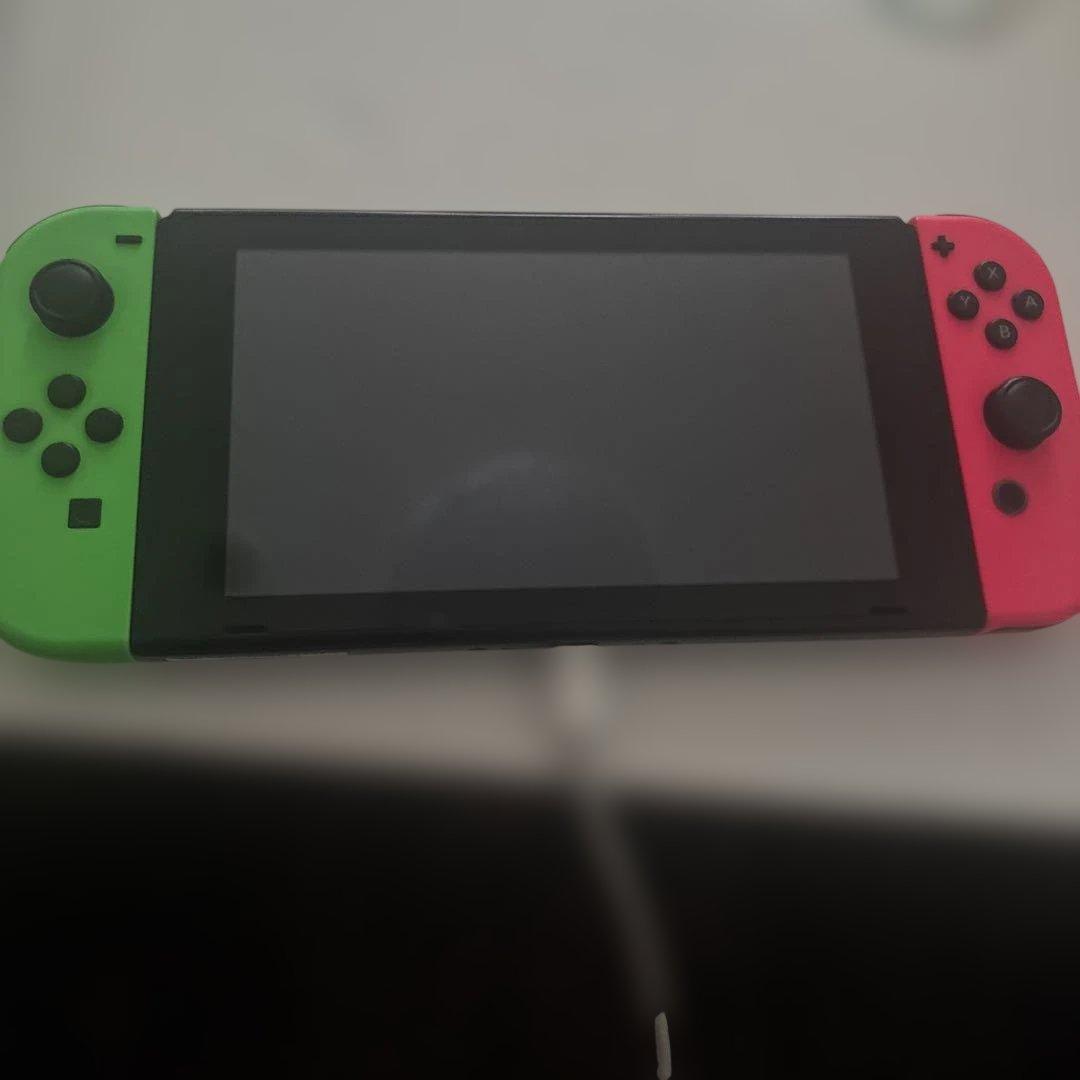 Nintendo Switch 本体 グリーンとピンク (充電器あり)