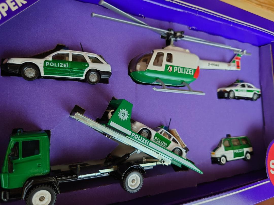 1/55 Siku(ジク) スーパーシリーズ6318 ドイツ警察セット1997年