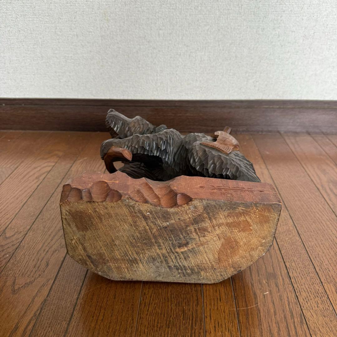 北海道 木彫り 熊 アイヌ 民藝 置物 古道具 ビンテージ お土産 民芸品