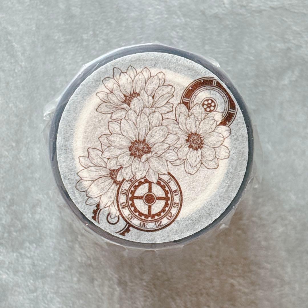 咔咔STUDIO《单色菊》海外マスキングテープ　マステ 【2640】