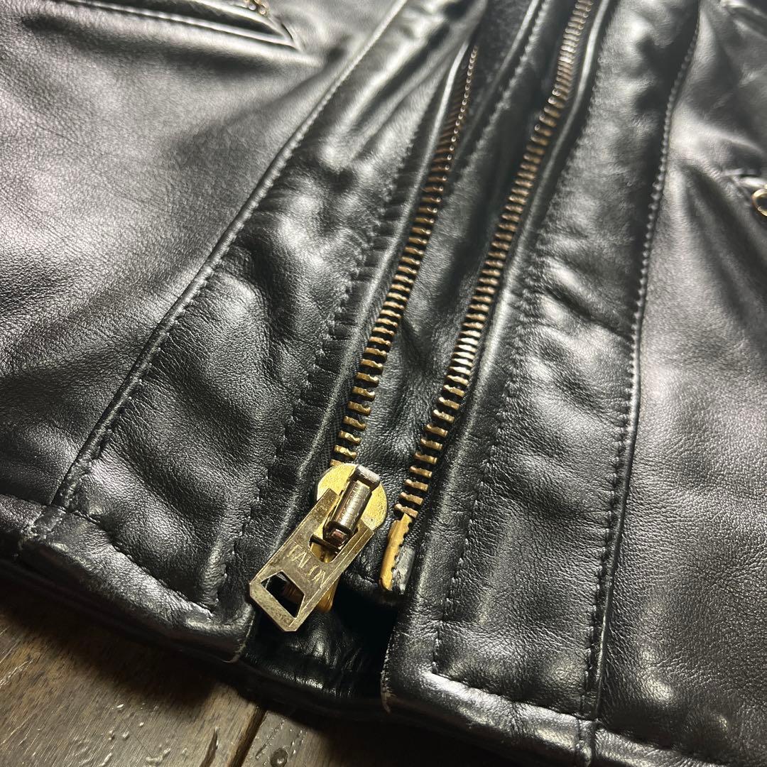 VANSONバンソン　シングルライダースジャケット