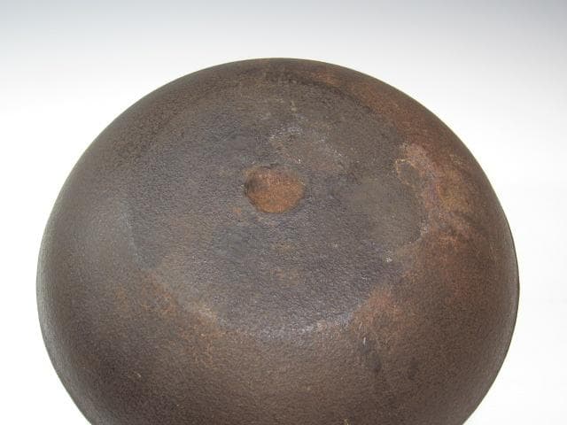 ☆　大徳寺　細合喝堂　自筆釜　かわいらしい形の釜です☆y244