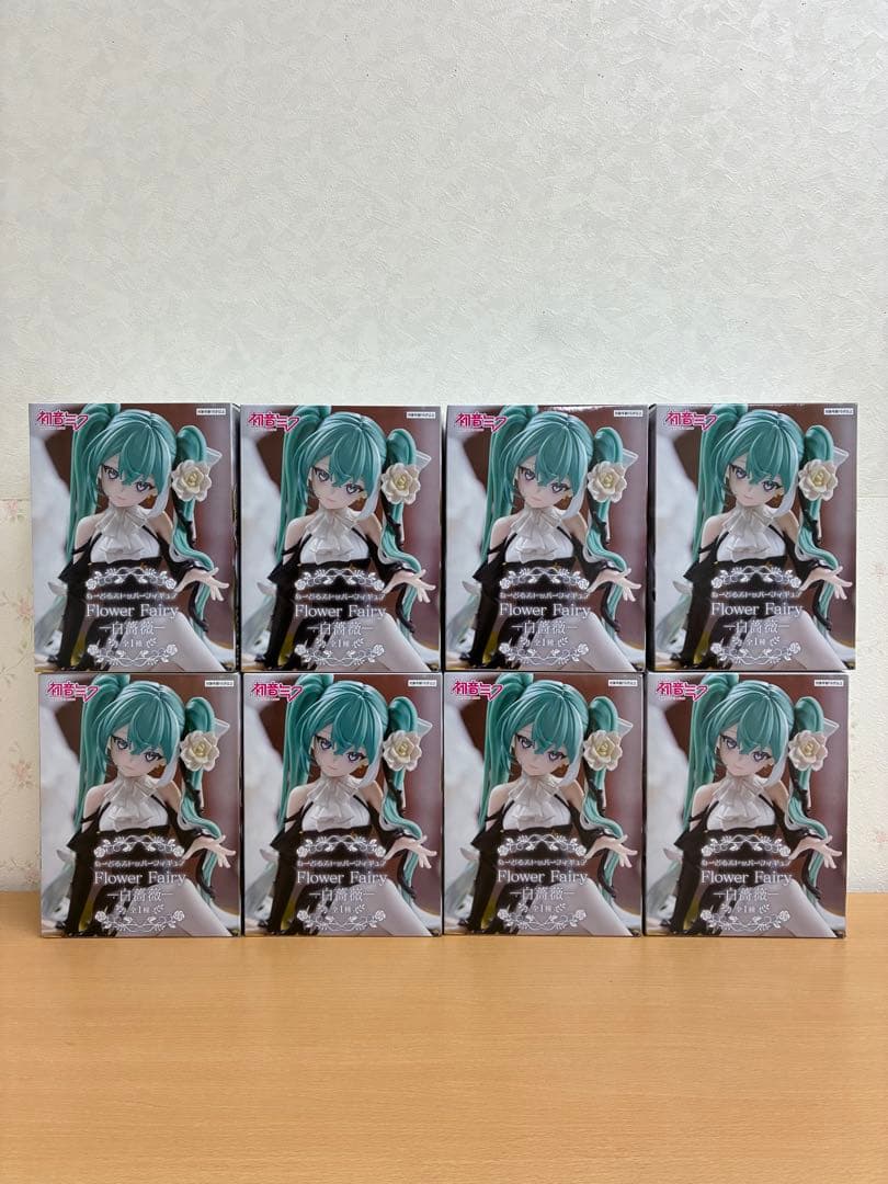 初音ミク　ぬーどるストッパーフィギュア　Flower Fairy 白薔薇　8個