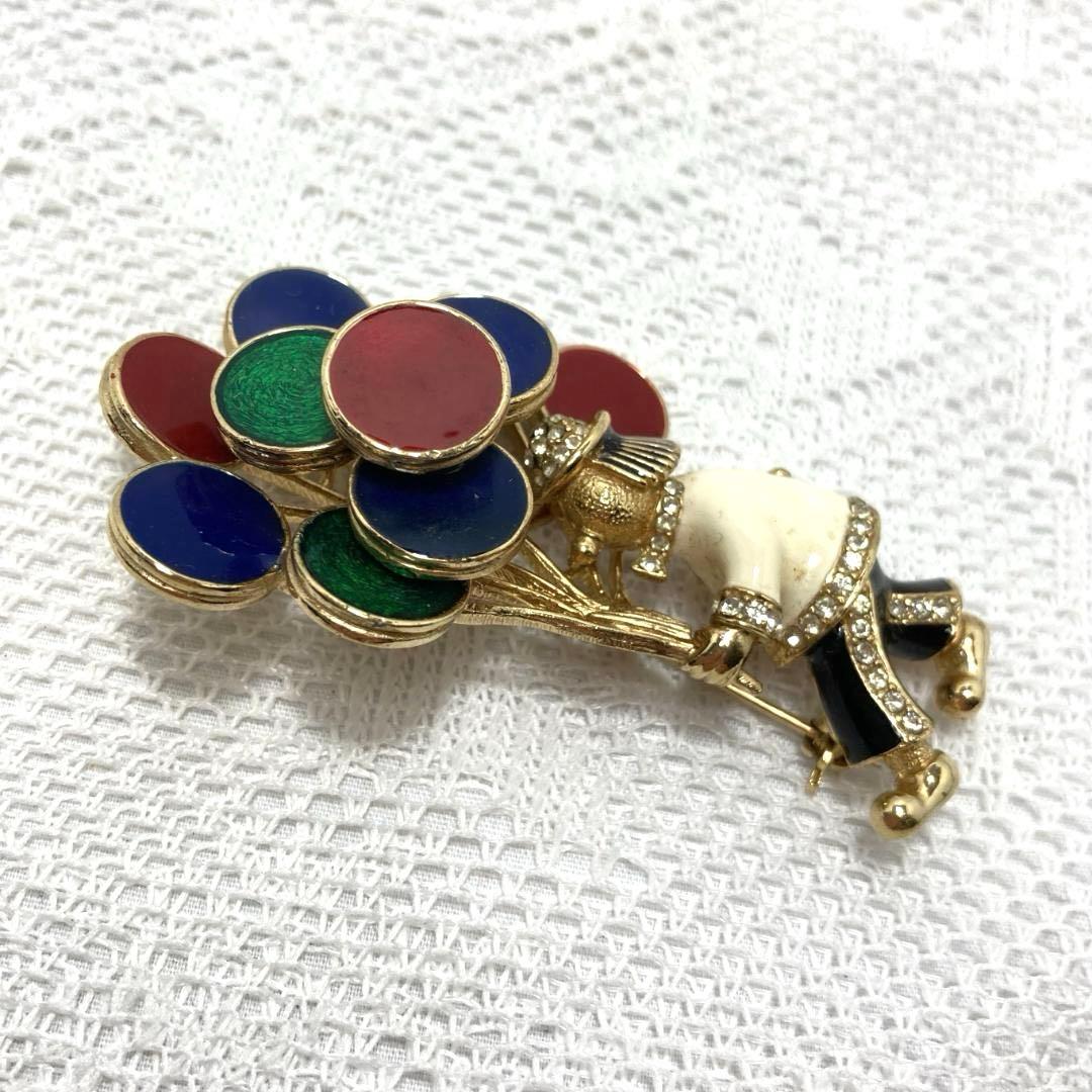 ヴィンテージ CINER サイナー 風船を持つキャラクターブローチ 511k