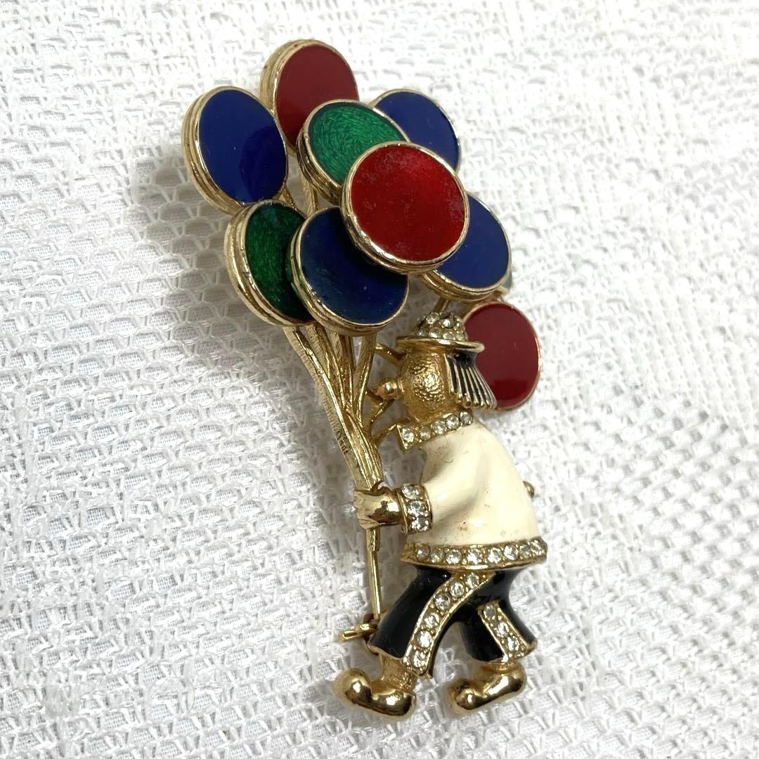 ヴィンテージ CINER サイナー 風船を持つキャラクターブローチ 511k