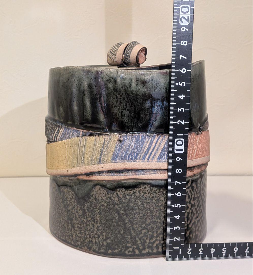 『アーグネスフス』水指　茶道具　アグネスフス共箱共布栞略歴