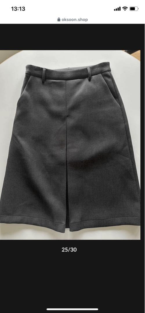 ok:soon ボックスプリーツスカート新品未使用タグ付き　サイズ２　お値下げ‼️