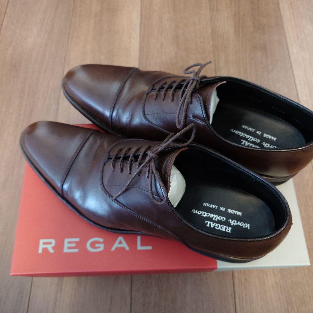 最終値下げ！REGAL ブラウン ドレスシューズ ストレートチップ