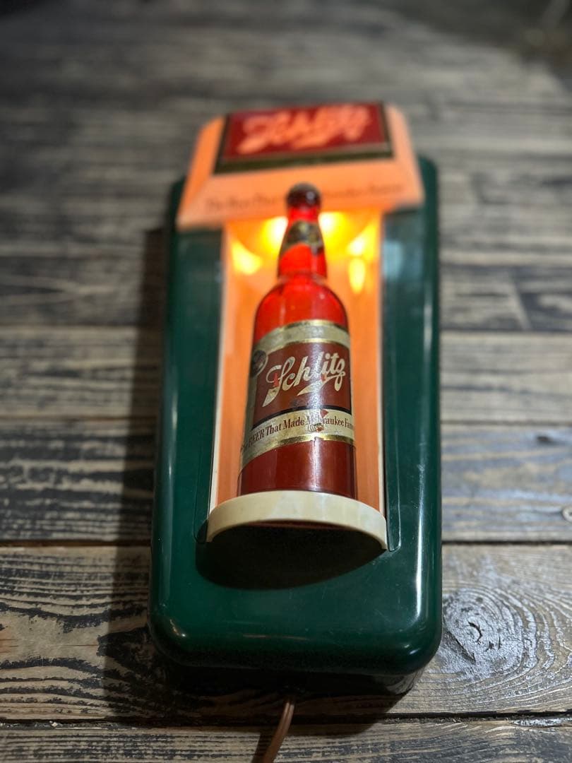1950sヴィンテージ Schlitz ビールサインライト