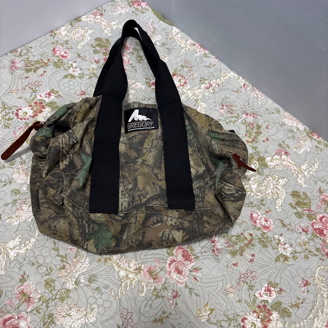 GREGORY 迷彩ボストンバッグ レア　　　　　カモフラージュ柄　旧ロゴ