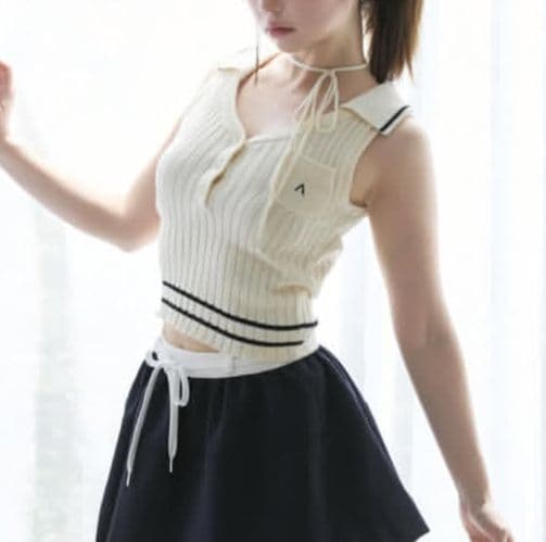 トップス andmary ami line tops