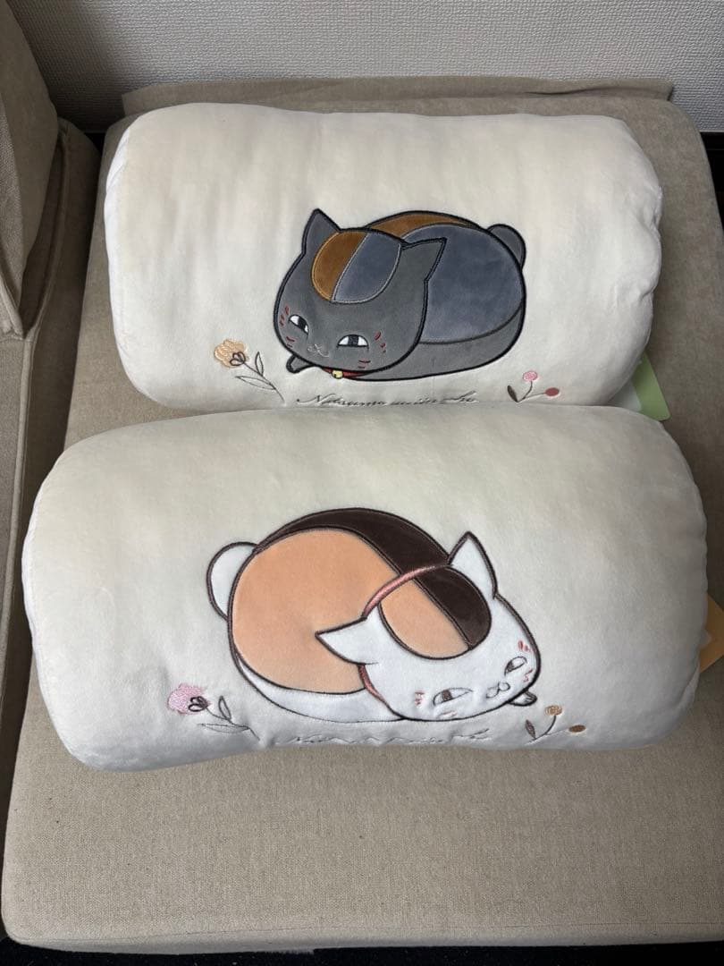 夏目友人帳　ハンドマフ　ダイカットマルチクッション