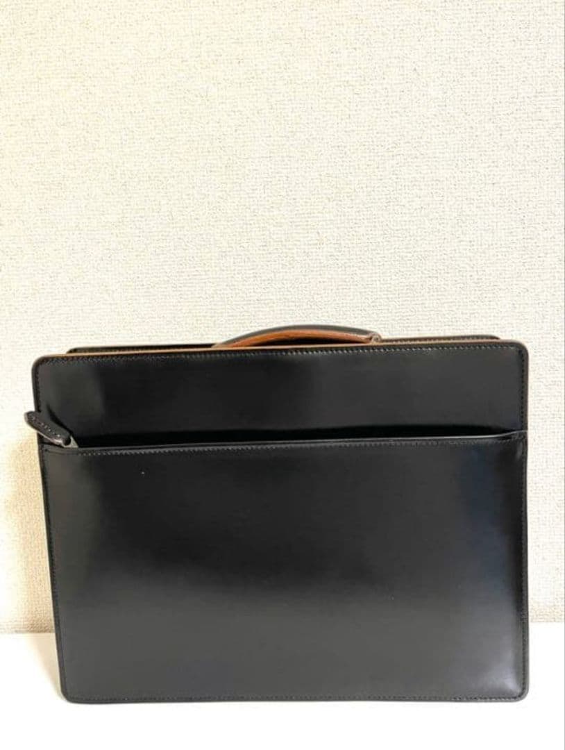 美品 青木鞄 コンプレックスガーデンズ 枯淡 ビジネス ブリーフケース Lサイズ