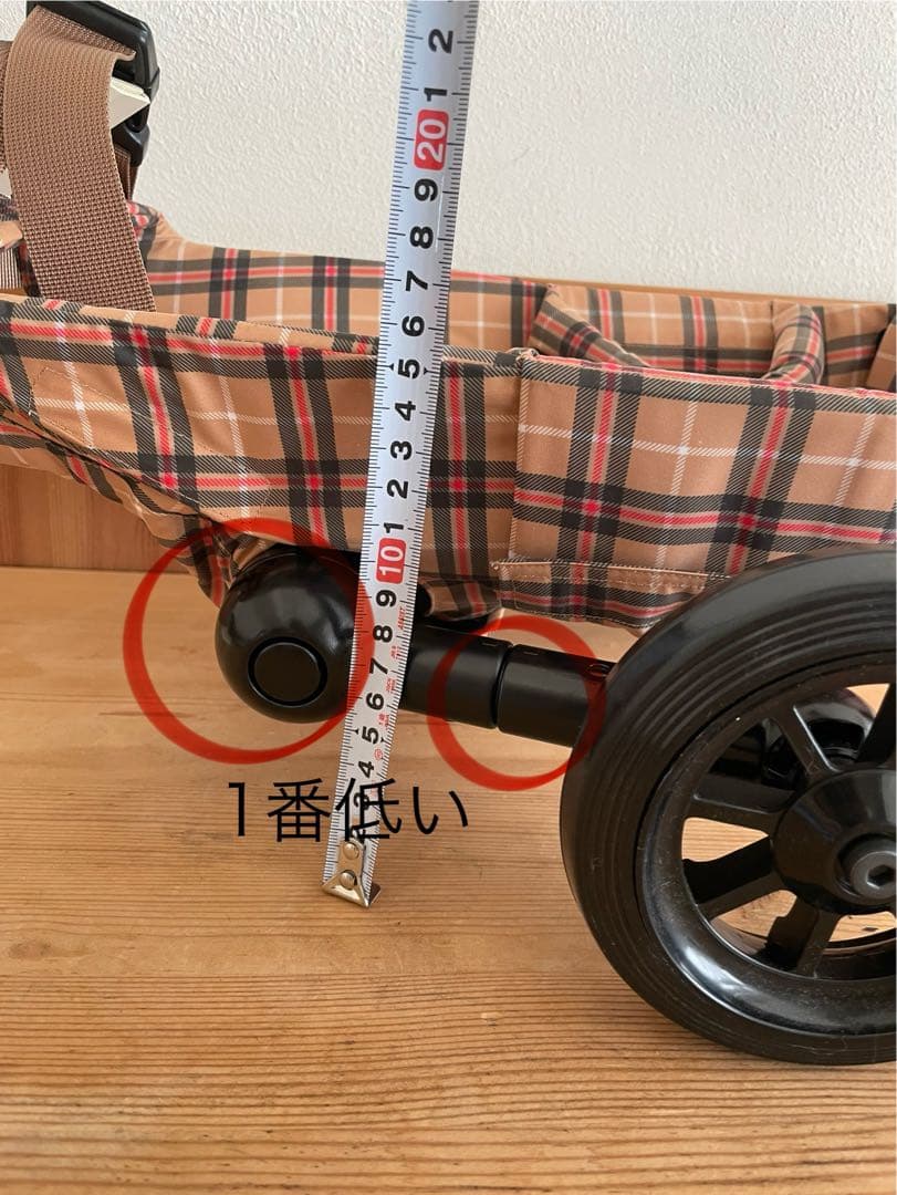 小型犬用車椅子⭐︎WANCORO【チェック柄】美品