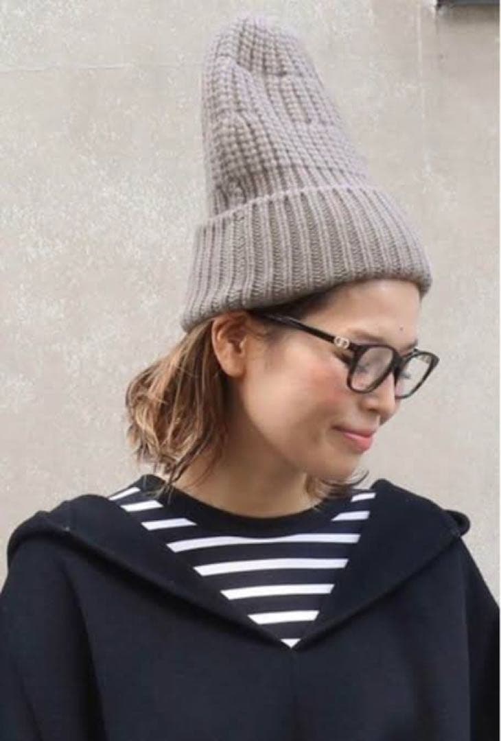 Deuxieme Classe beanie ブラウンC