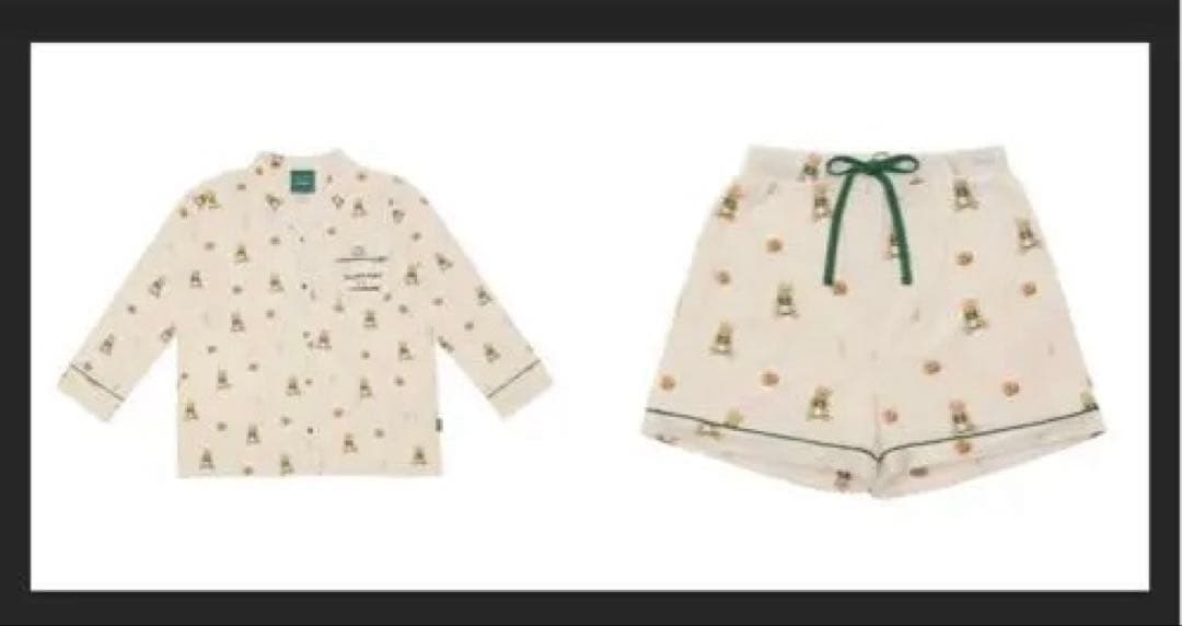 スターバックス　ジェラートピケ　ベア柄　上下セット