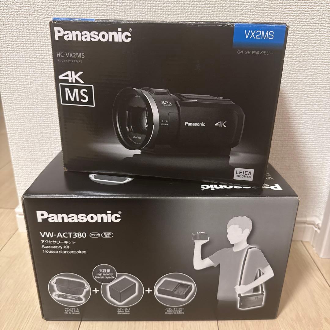 Panasonic HC-VX2MS 4Kビデオカメラ アクセサリーキットセット