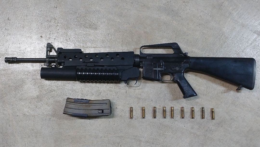 M16小銃 M203擲弾銃 樹脂製モデルガン