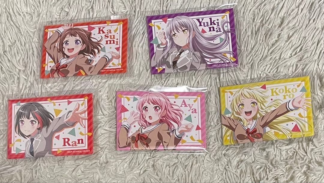 バンドリ！　BanG Dream! ウィーク！　スクエア缶バッジ　5個セット