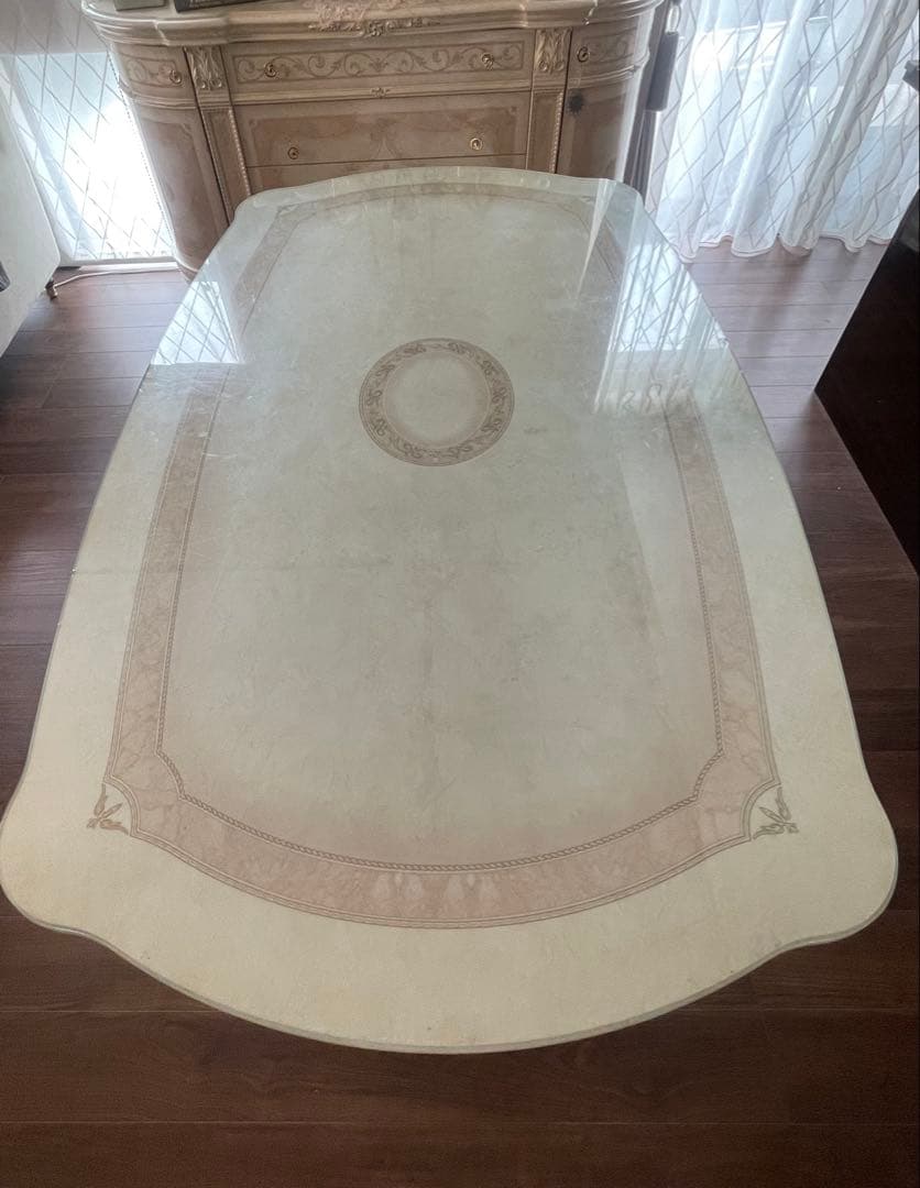 サルタレッリ アマルフィ ダイニングテーブル アイボリー165cm ホワイト家具