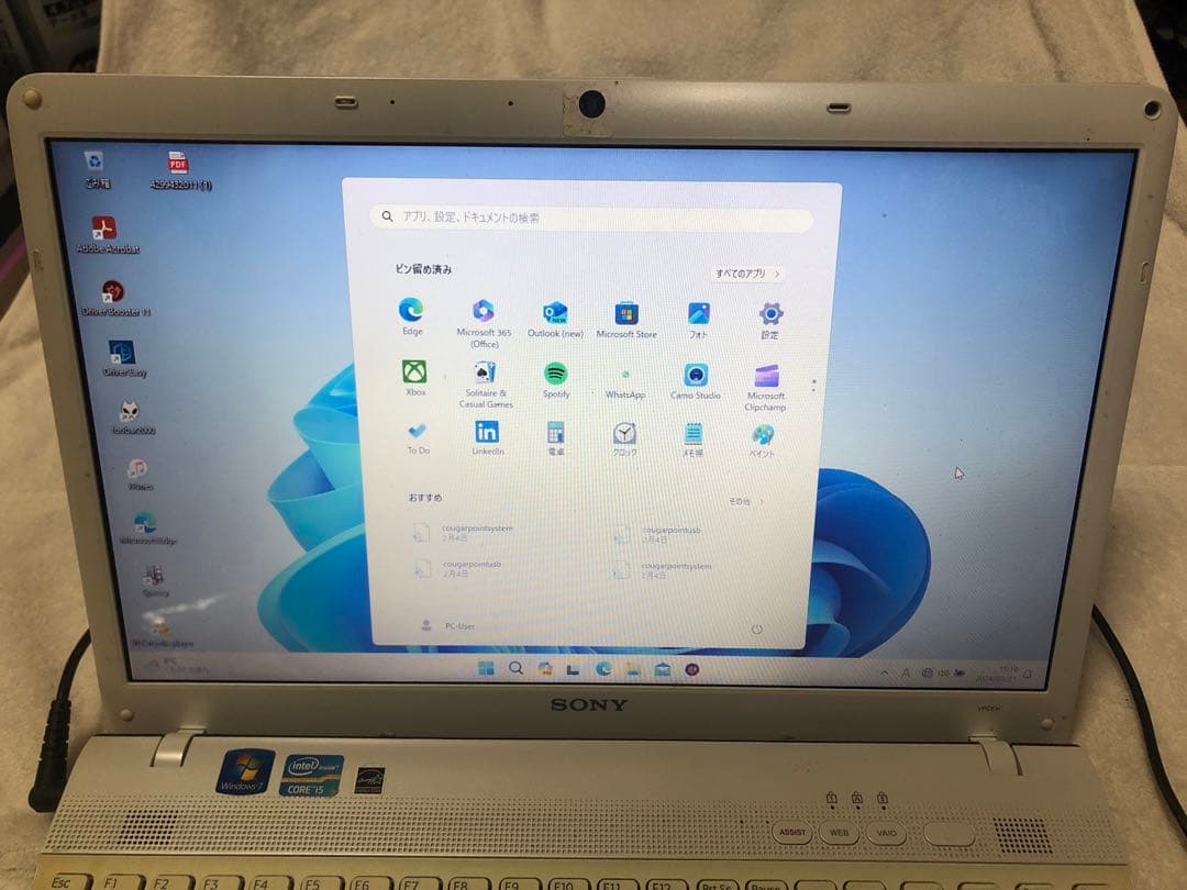 SONY VAIO VPCEH38FJ/W Corei5-2450M ソニー