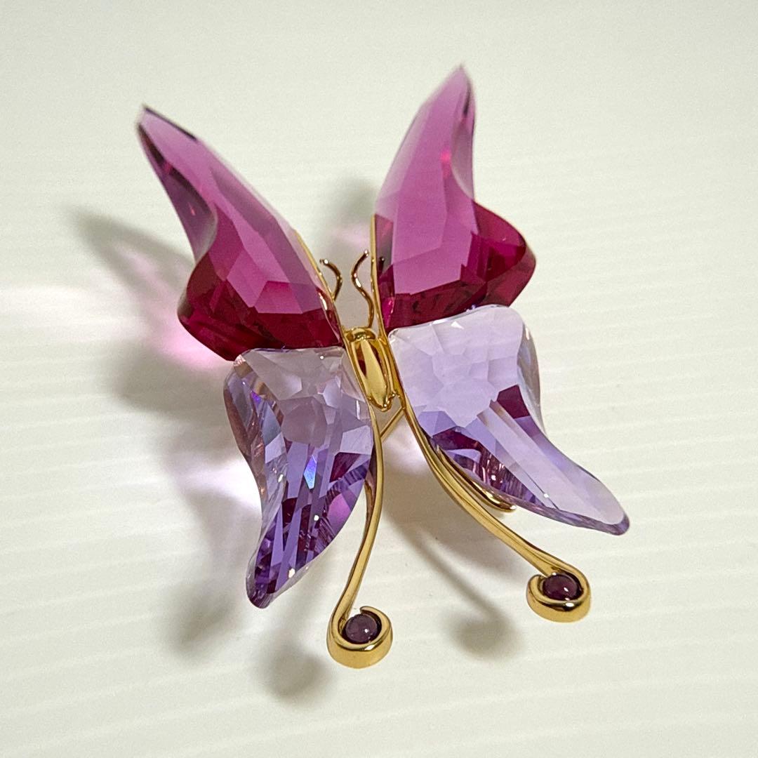 レア！スワロフスキー ブローチ 蝶 バタフライ 2004年 廃盤 シルバー925