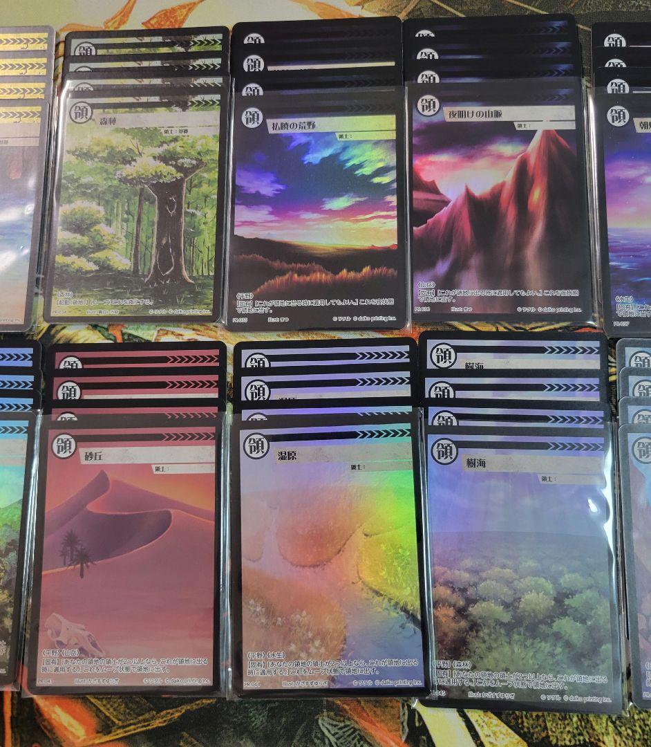 クラファン限定 アニマルカードゲーム フルアート 領土 foil セット 72枚