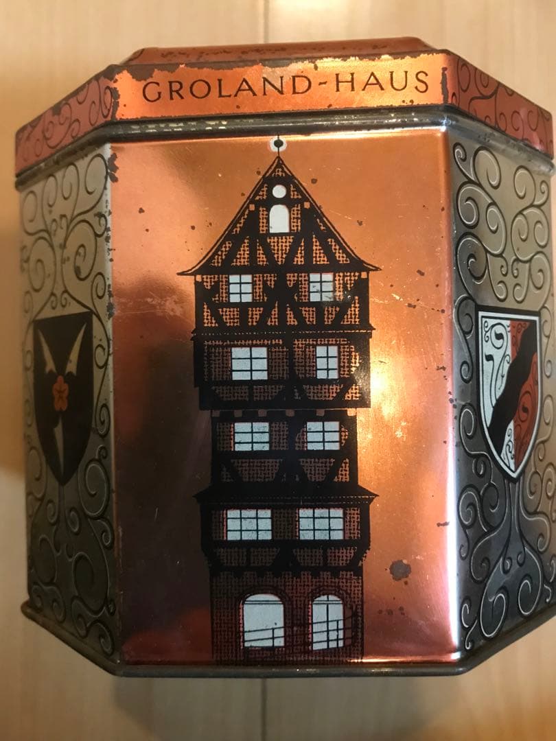 ブリキ缶　ドイツ製　Schöller　ニュルンベルク