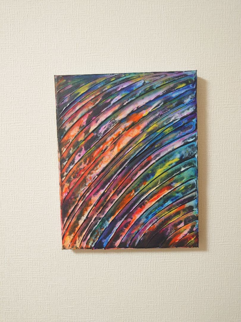 アクリル画　テクスチャーアート　絵　抽象画　1年分(最終50作品以上)
