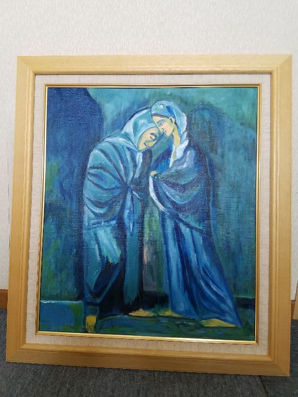 絵画 油絵 模写 ピカソ 2人のシスター