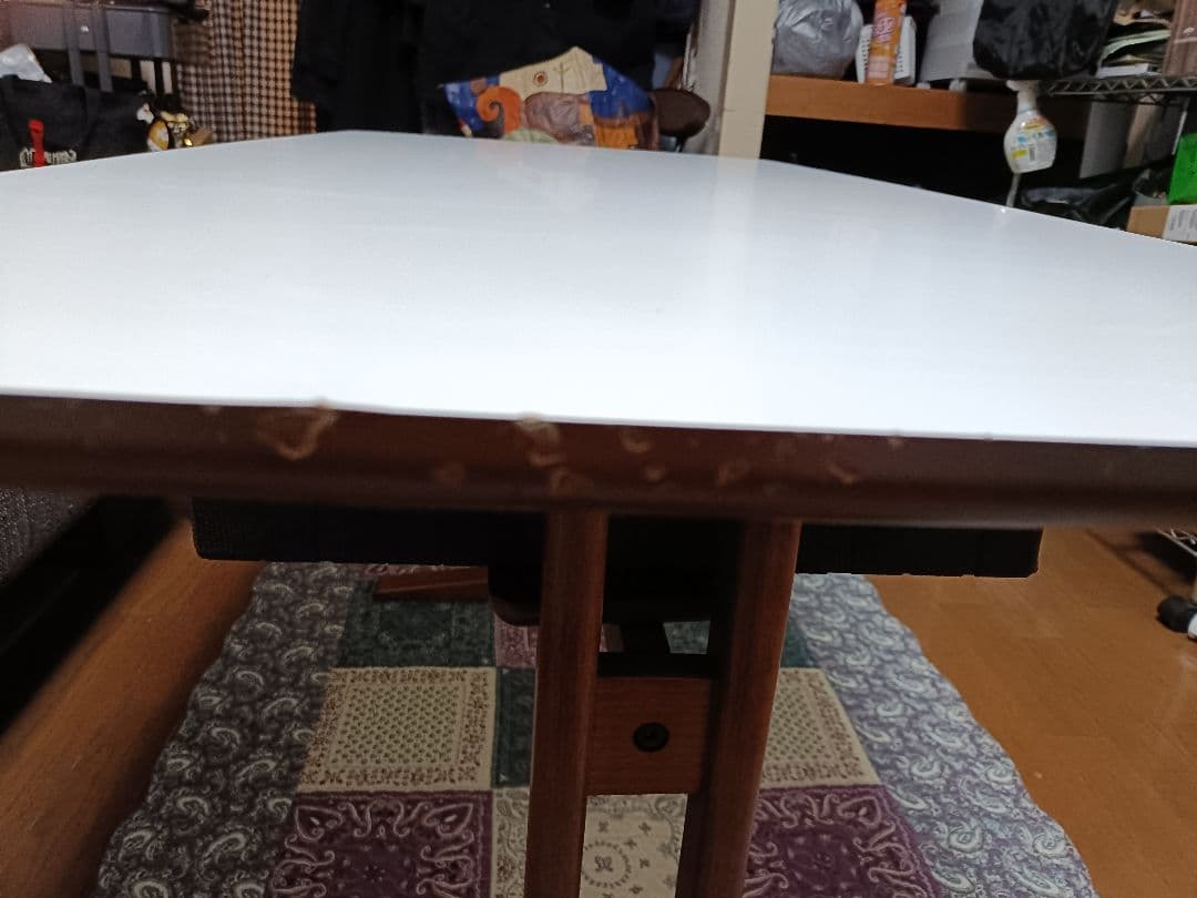 カリモク60　メラミン　カフェテーブル　ホワイト