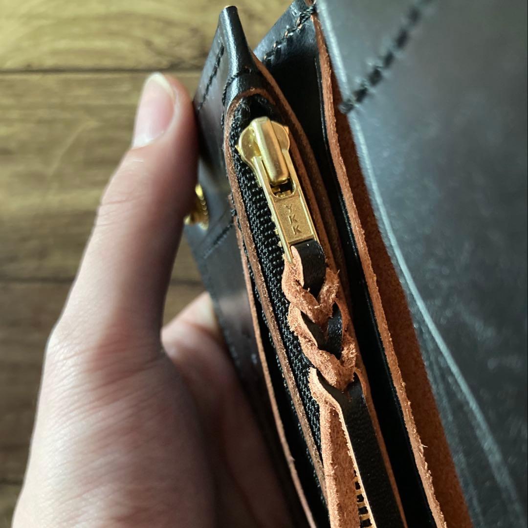 【とも】北米ステアハイド トラッカーウォレット150（ミドル）【オーダー】