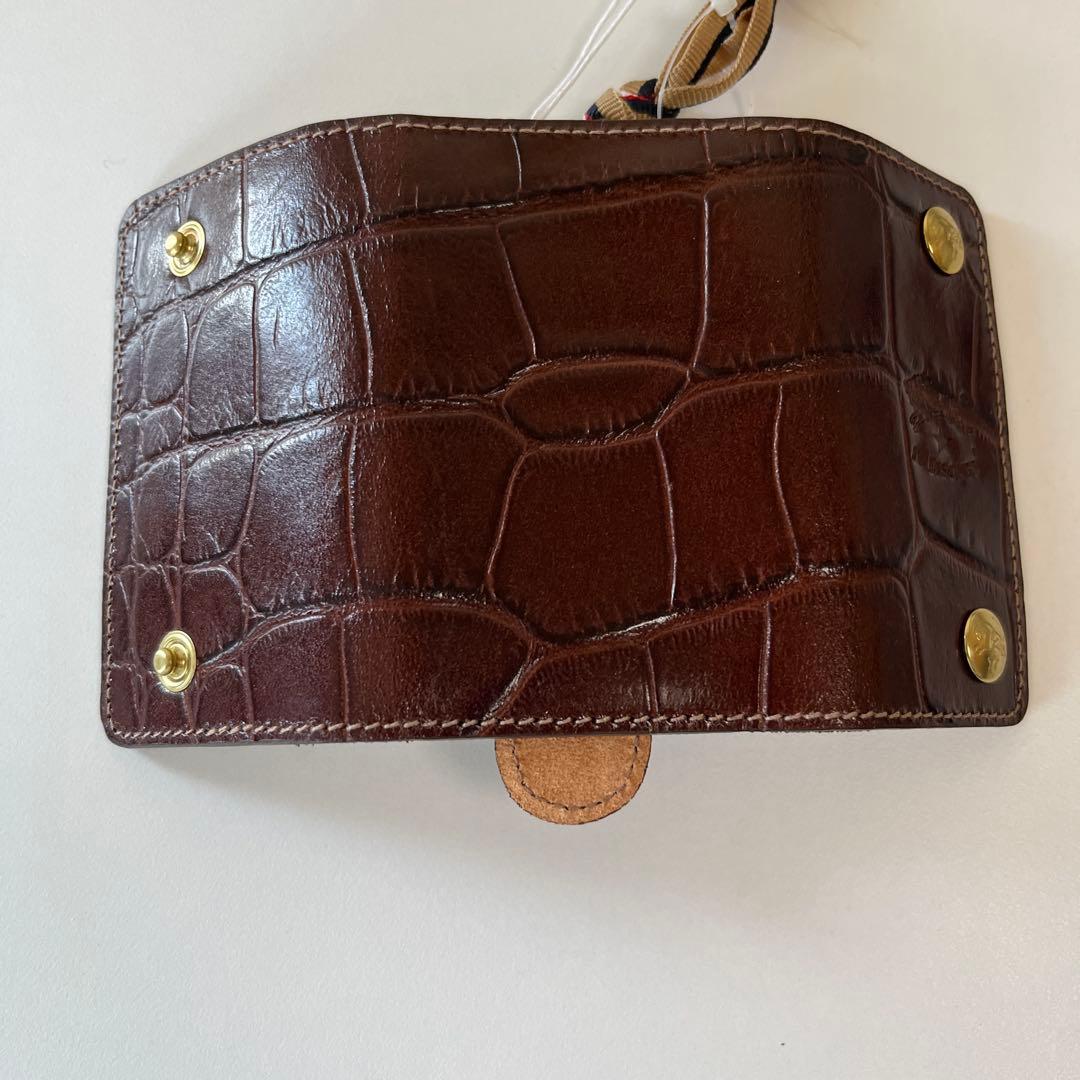 新品　IL BISONTE イルビゾンテ　キーケース　レザー　クロコ型押し　6連