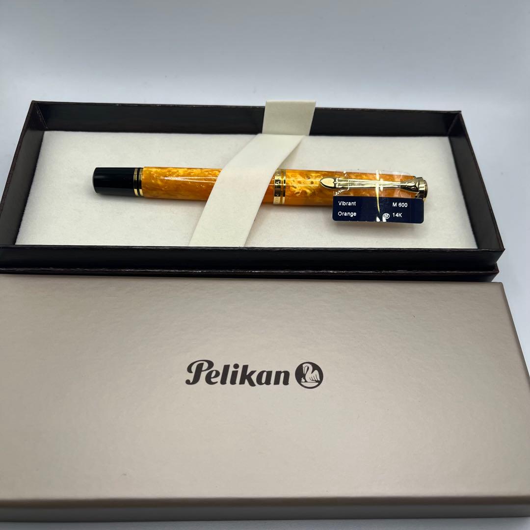 Pelikan ペリカン 万年筆 限定 スーベレーン M600 EF オレンジ