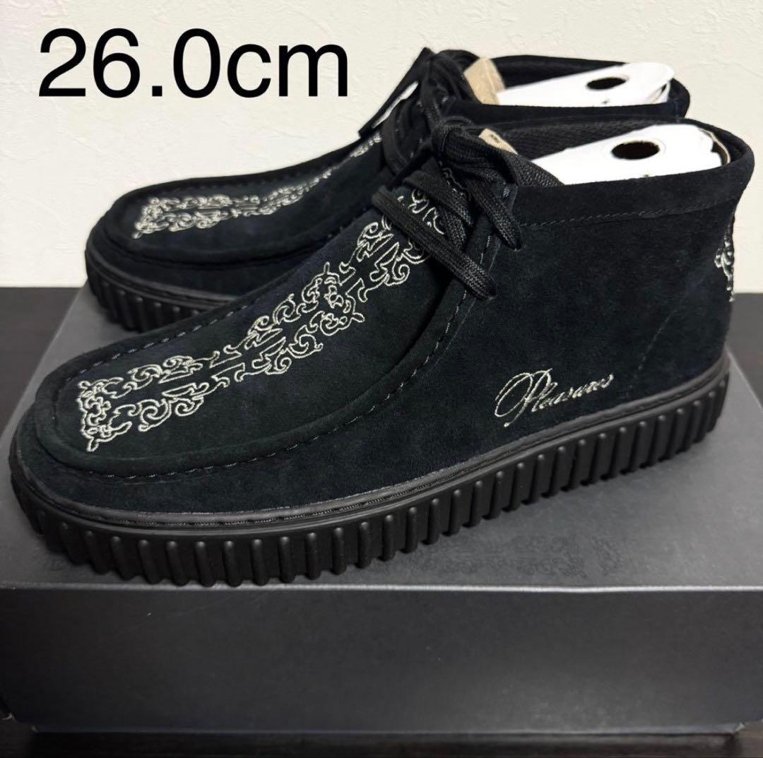 Pleasures 黒 スエード デッキシューズ 26.0cm